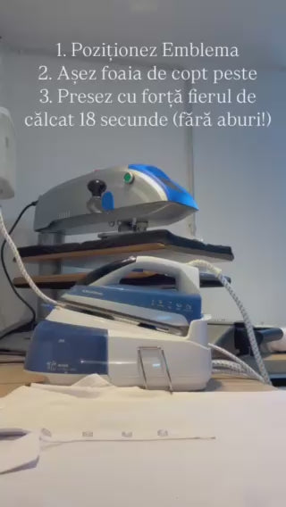 SIGLA ȘCOLII - Emblemă 3D Flock ***stoc epuizat - DISPONIBIL DIN 6.10.***